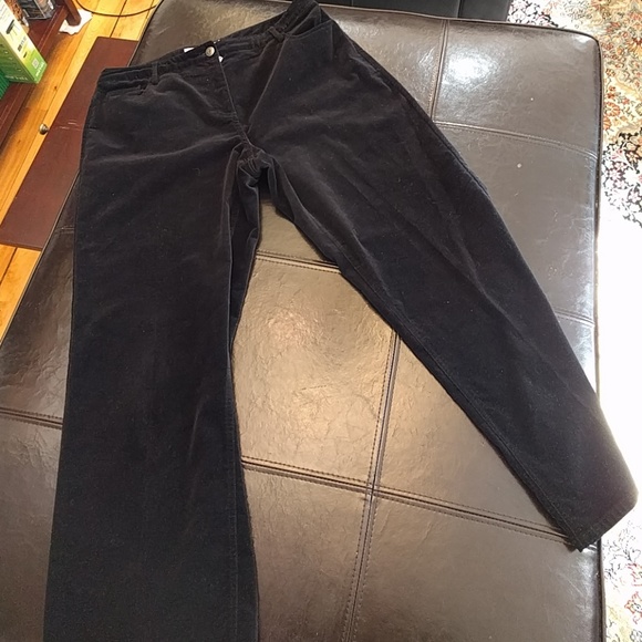 Geoffrey Beene Pants & Jumpsuits 333 Geoffrey Beene Black Velvet Velour Stretch Pants Poshmark